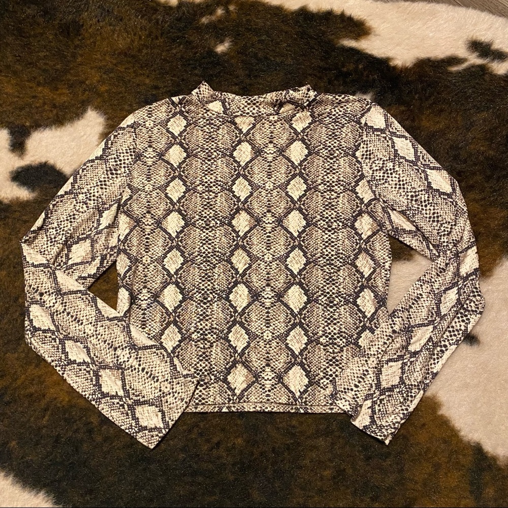 Snakeskin top